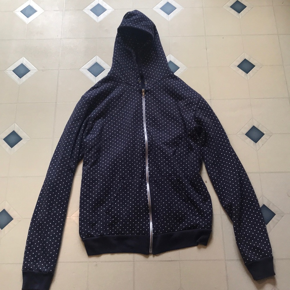 AA polka dotted zip up